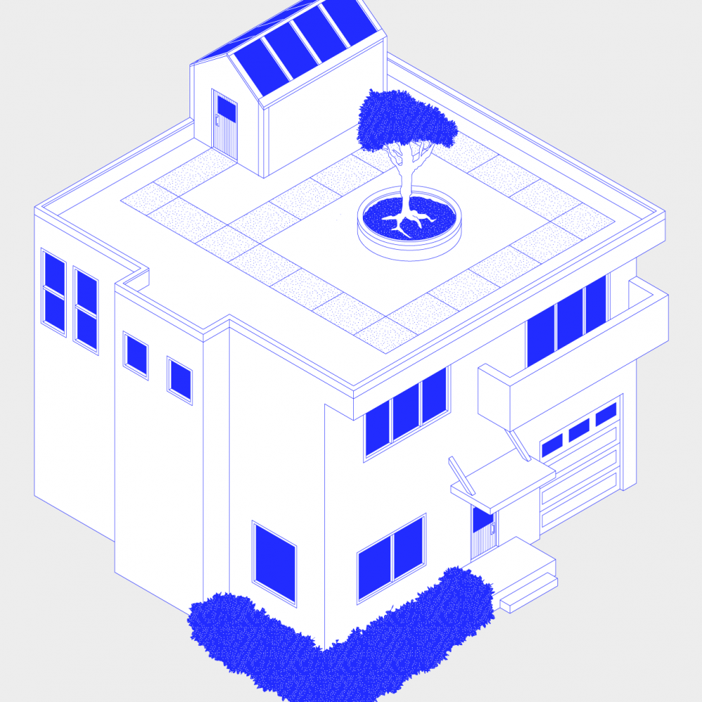 Isometric Building Poster